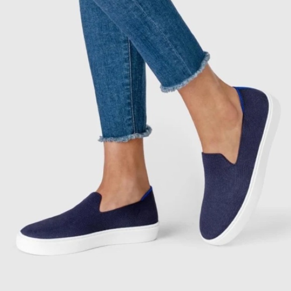 Rothy’s Retired Deep Blue Navy The Sneaker Slip On Sneakers